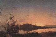 Frederic E.Church, Twilight on the Kennebec